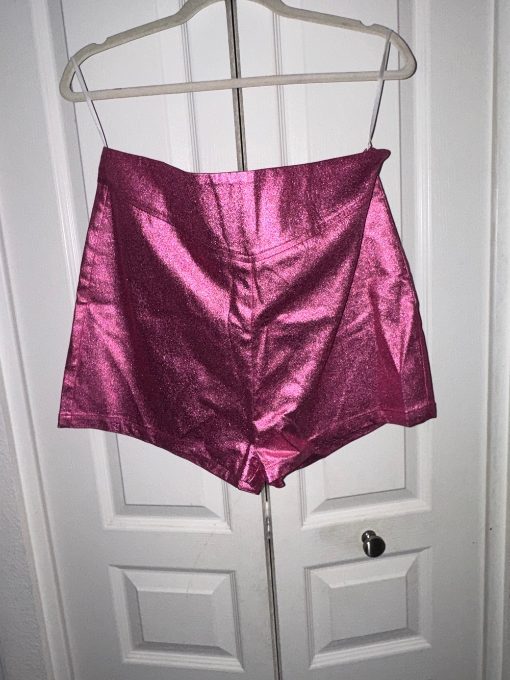 NWT Boulevard Nights Women’s Sz 2X Metallic Pink High-Waist Shorts